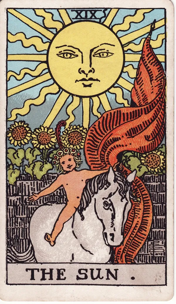 El Sol de la baraja Rider–Waite–Smith