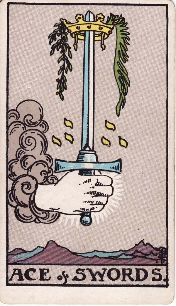 As de Espadas de la baraja Rider–Waite–Smith